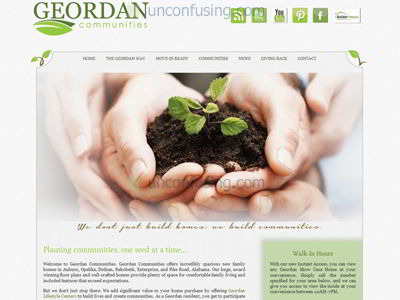 Geordan Communities is a Auburn, Alabama real estate company serving Auburn, Opelika, Dothan, Rehobeth, Enterprise, and Pike Road, Alabama.  This client was looking to take their website to the next level.  We played off the leaf in the logo and shades of green when designing the look of this site.  The end result is a fresh and modern design that reflects Geordan's personality perfectly.