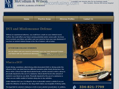 McCollum and Wilson, P.C. is a local law firm that was ready for a big change to their website!  We got them up and running with a new-and-improved design that matches their colors and logo and helped them organize and express the content they wanted to provide to their clients.  We are currently assisting them with SEO / SEM and working on improving their search ranking.