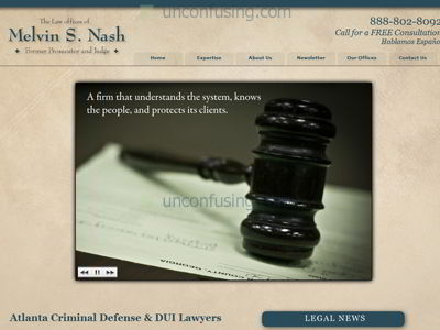 Melvin S. Nash is an attorney with offices in Georgia.  Their firm came to us with a desperate need to update and modernize their website.  They had some ideas and some of the best website-ready photography we've ever seen.  It was a pleasure to build this site for them.