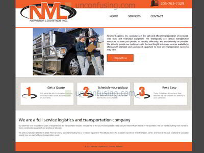 Newmor Logistics is a transportation and logisitics company based in Lincoln, Alabama.  There was no existing website so we had a lot of creative freedom on this one.  We were able to start with a fresh design based on the logo and selected colors.  The goal of this site was to achieve a professional and attractive look while still providing crucial information to potential customers - mission accomplished!