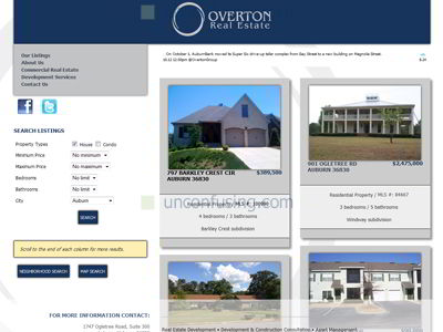 Steming from the company The Overton Group, Overton Real Estate is specific to residential sales in and around Auburn, Alabama.  The client wanted to remain consistent with the same design as The Overton Group website but unique in content and images.  What is truly unique about this site is the listings feed.  We took the raw data from thousands of MLS listings and created a user friendly search for visitors - simple and effective.