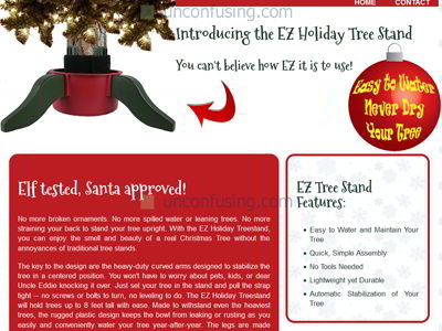 There is nothing better than designing a site for an already clever product, and that is what the EZ Holiday Treestand project was to us. Our primary goal for this site was to promote the product to boost the marketing aspect of it. Naturally, we designed the site with a festive holiday centric theme and brought to light all the benefits of investing in one of these great tree stands. We were definitely sold on it after we completed this site!
