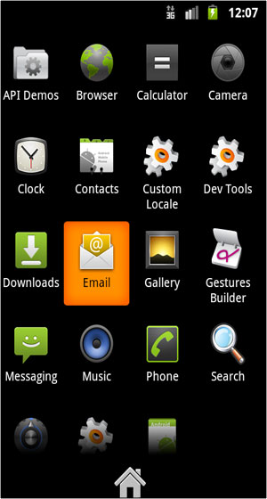 Android Email Setup 1