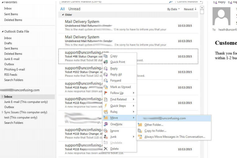 imap folder in outlook 2013 step 3