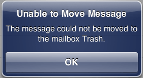 iphone error message